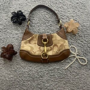 Y2K Coach Brown/Tan Shoulder Bag